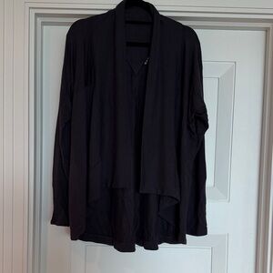 Athleta Black Open Front Cardigan